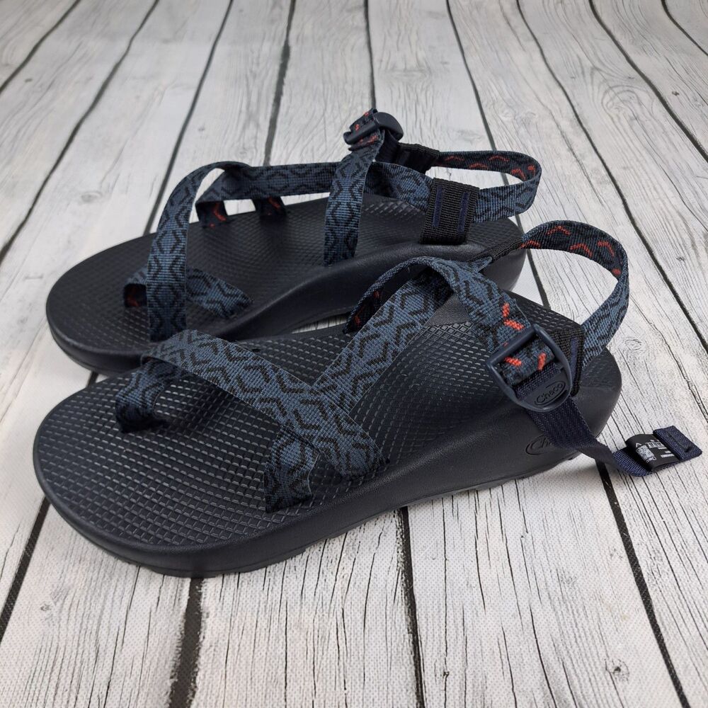Chaco Z Cloud 2 Sandals Mens 9 Navy Blue Geometric Strappy Hiking J106171